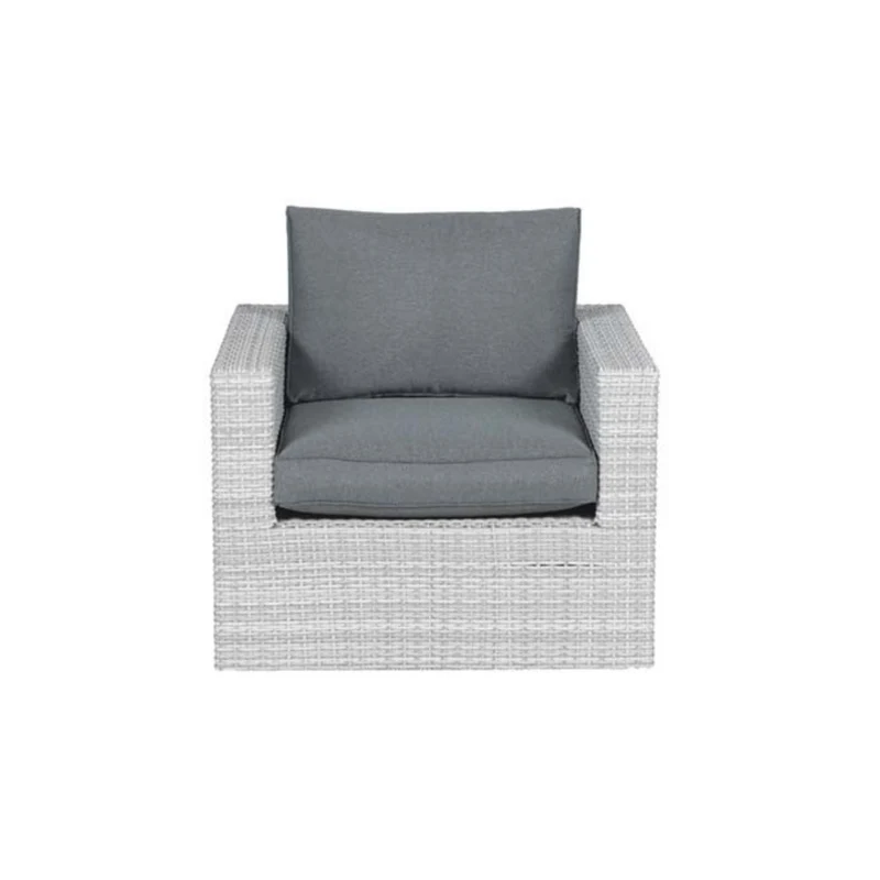Orangebird lounge tuinstoel wicker- vintage grey - reflex black