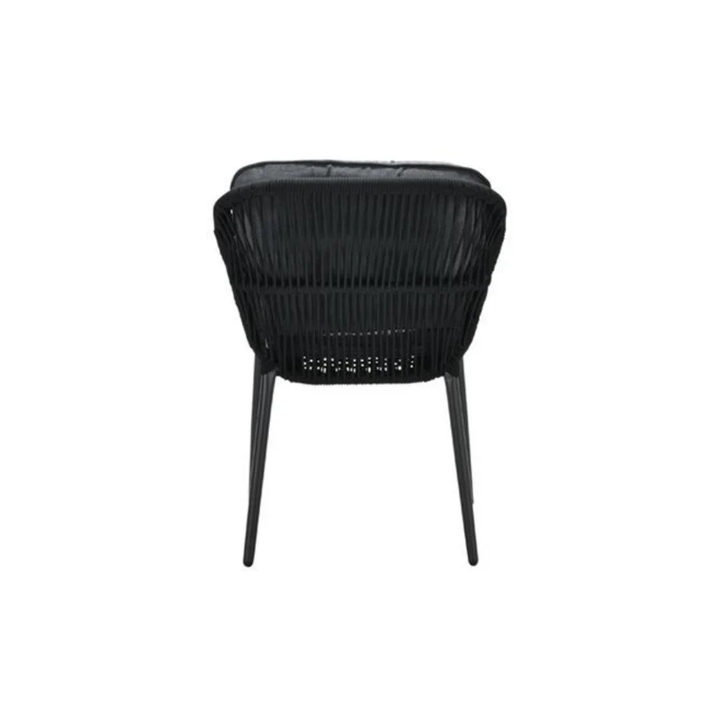 Garden Impressions Dining tuinstoel rope zwart - carbon black - mystic grey