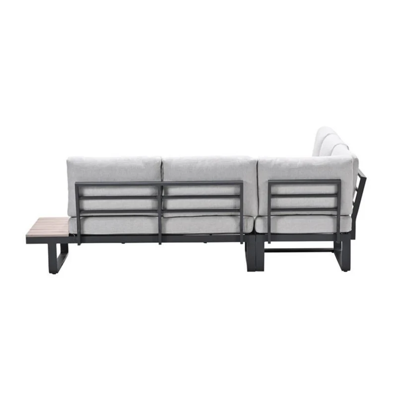Garden Impressions Masone hoek loungeset - 4-delig - c. black valley sand - light teak VW