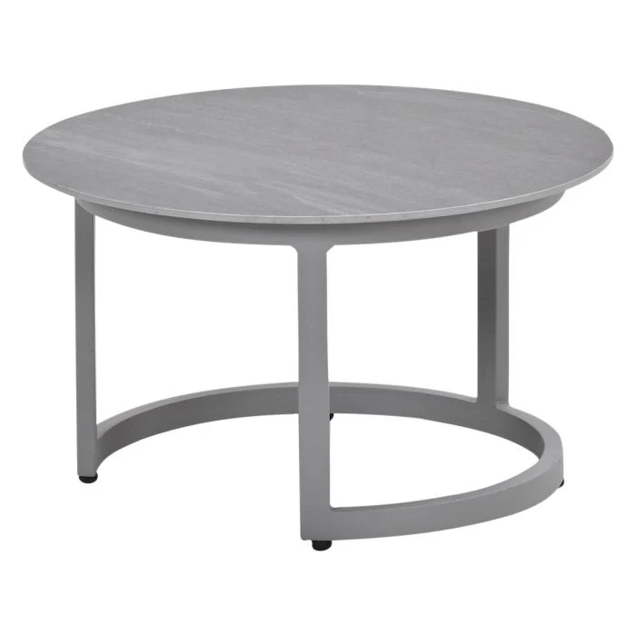Garden Impressions Monte Carlo lounge tafel Ø60xH35 cm taupe Centostone Napoli sand