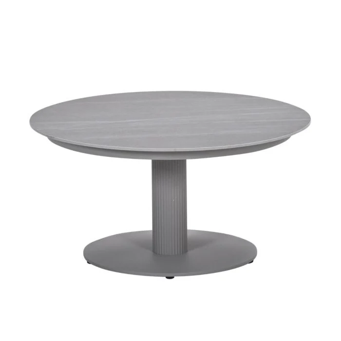 Garden Impressions Nice lounge tafel Ø80xH40 cm taupe Centostone Napoli sand