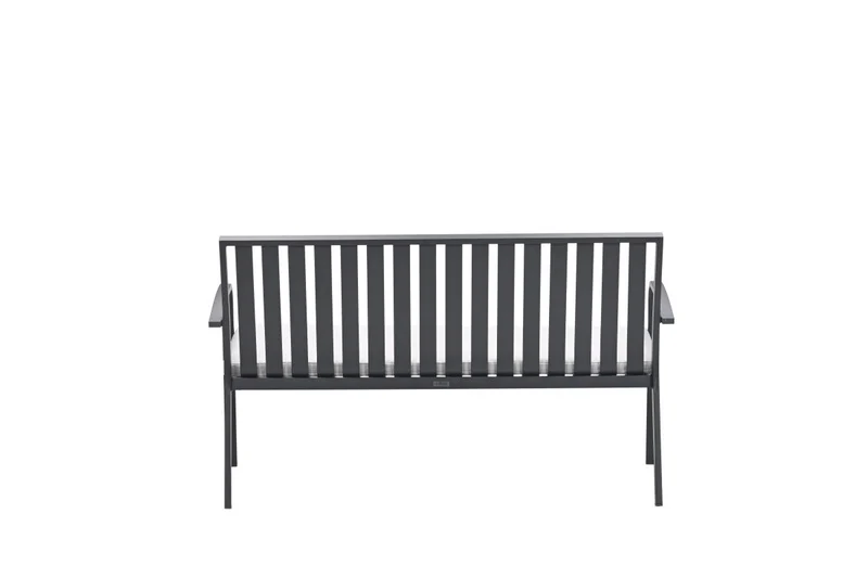 Garden Impressions Bruno parkbank aluminium carbon black valley sand