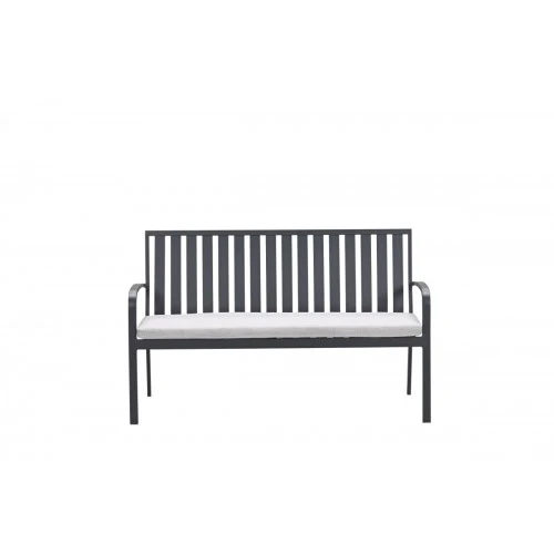 Garden Impressions Bruno parkbank aluminium carbon black valley sand