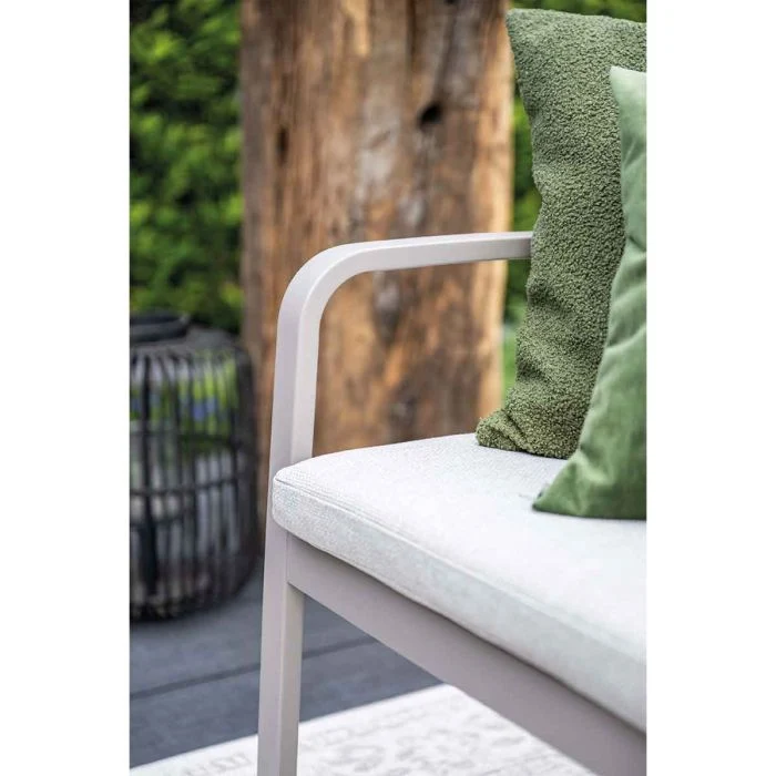 Garden Impressions Pisa parkbank aluminium taupe valley sand