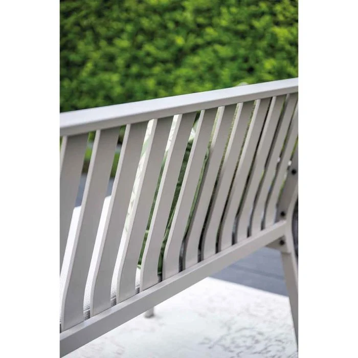 Garden Impressions Pisa parkbank aluminium taupe valley sand