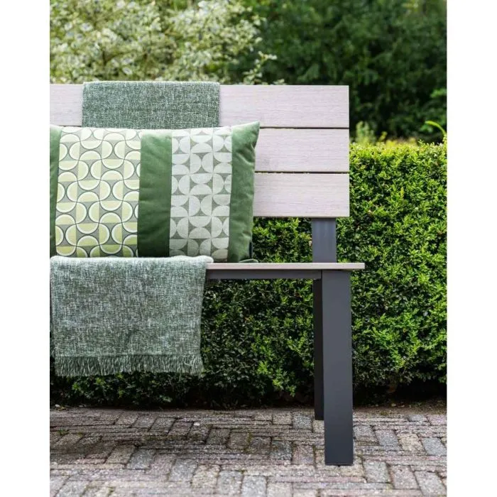 Garden Impressions Jondal parkbank carbon black light teak Vironwood