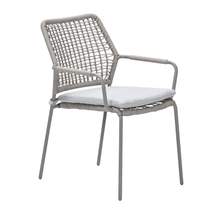 Garden Impressions Swifty dining stoel carbon black- natural sand valley sand