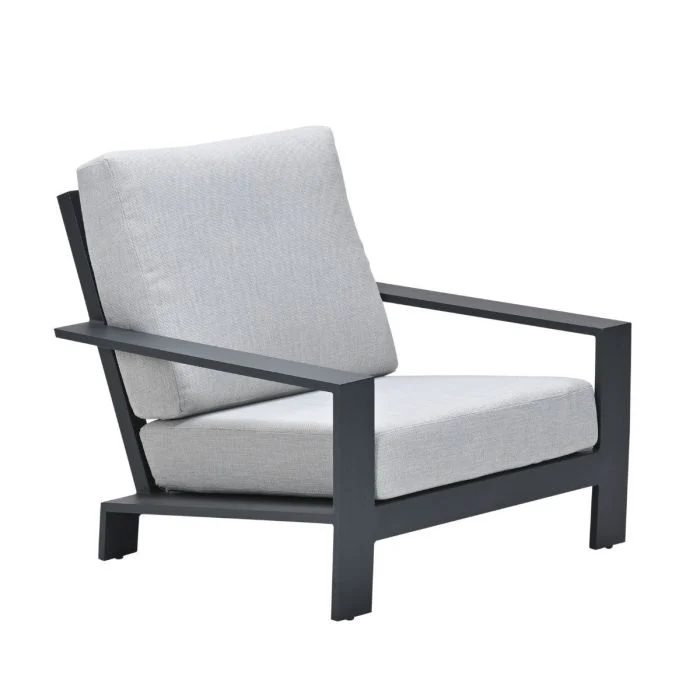 Garden Impressions Lincoln lounge fauteuil carbon black valley sand