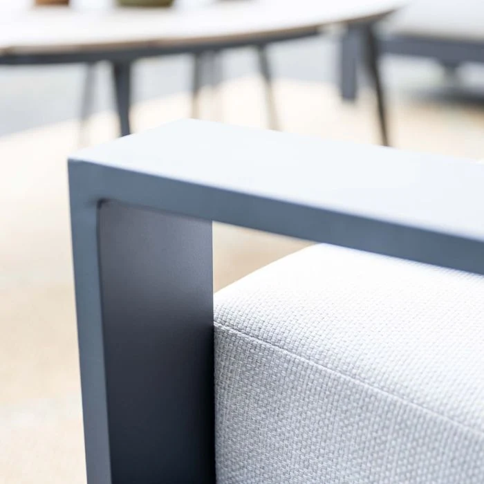 Garden Impressions Lincoln lounge fauteuil carbon black valley sand
