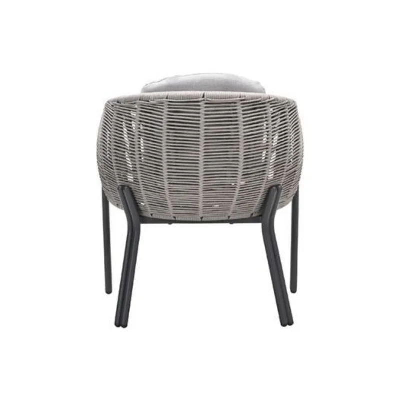 Fiji dining tuinstoel aluminium met rope - taupe