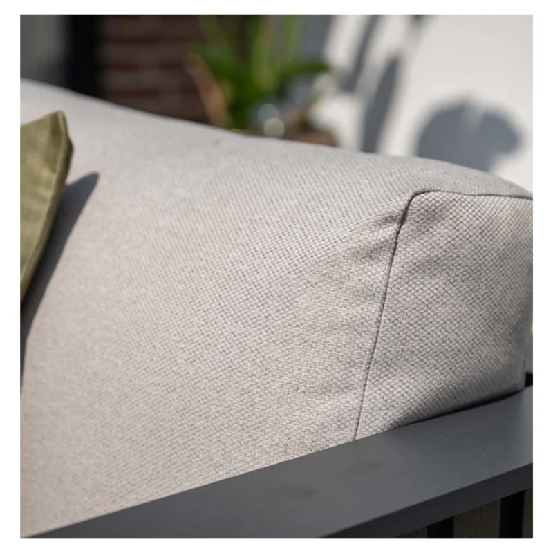 Bologna stoel-bank loungeset - 3-delig - carbon black - taupe - desert sand