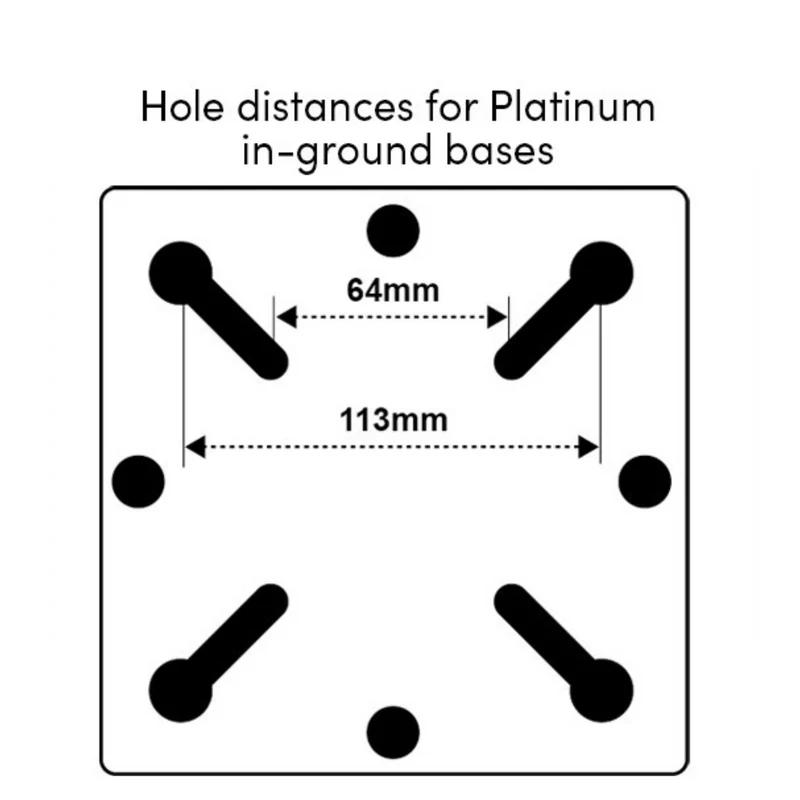 Platinum Sun & Shade adapterplaat parasolvoet adapter .