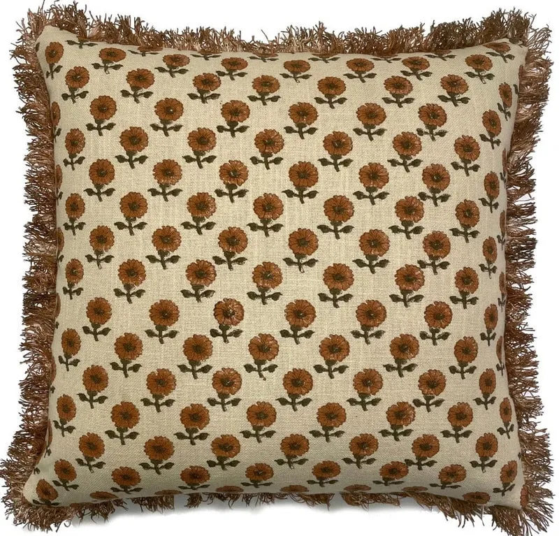 Malini Vireya Orange Cushion