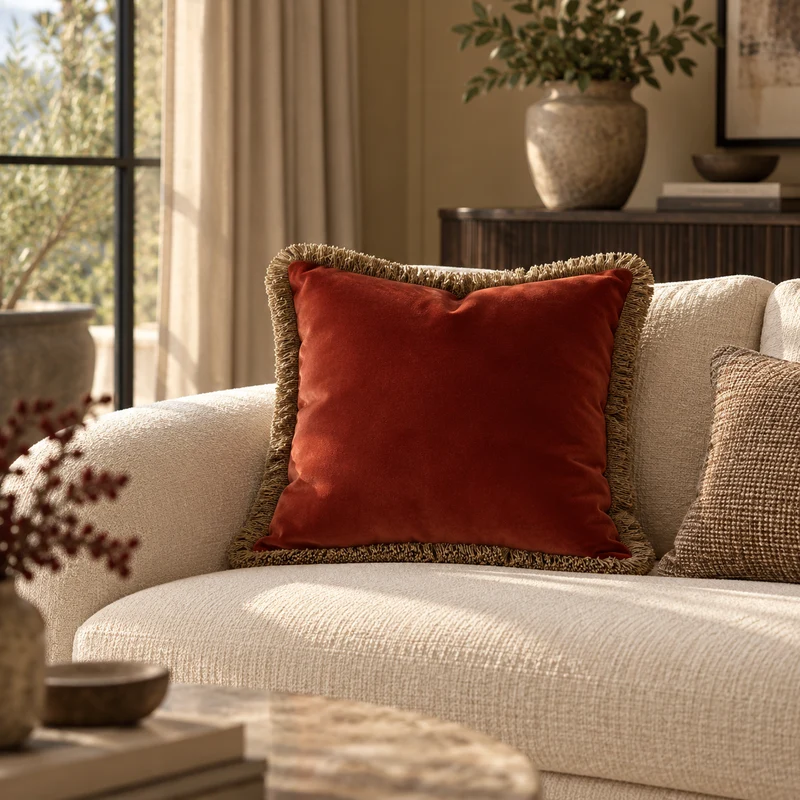 Malini Verona Rust Cushion