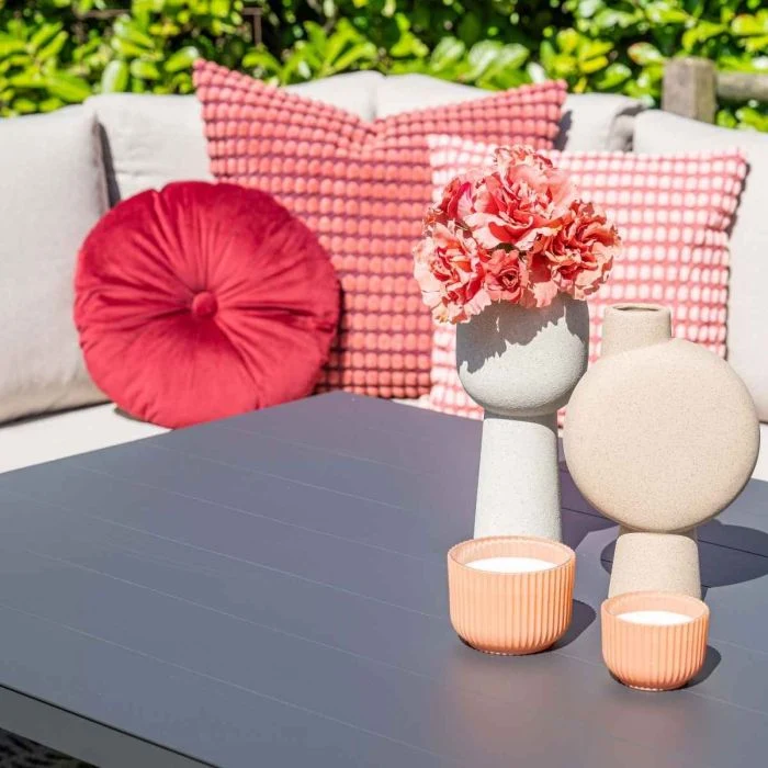 Garden Impressions Sergio lounge-diningset 3-delig links carbon black desert sand