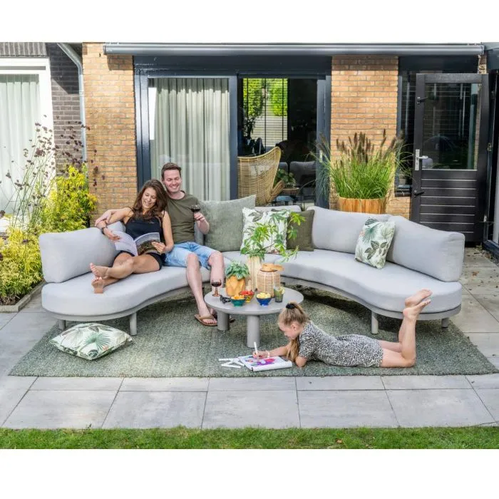 Garden Impressions Potenza loungeset 3-delig taupe valley sand