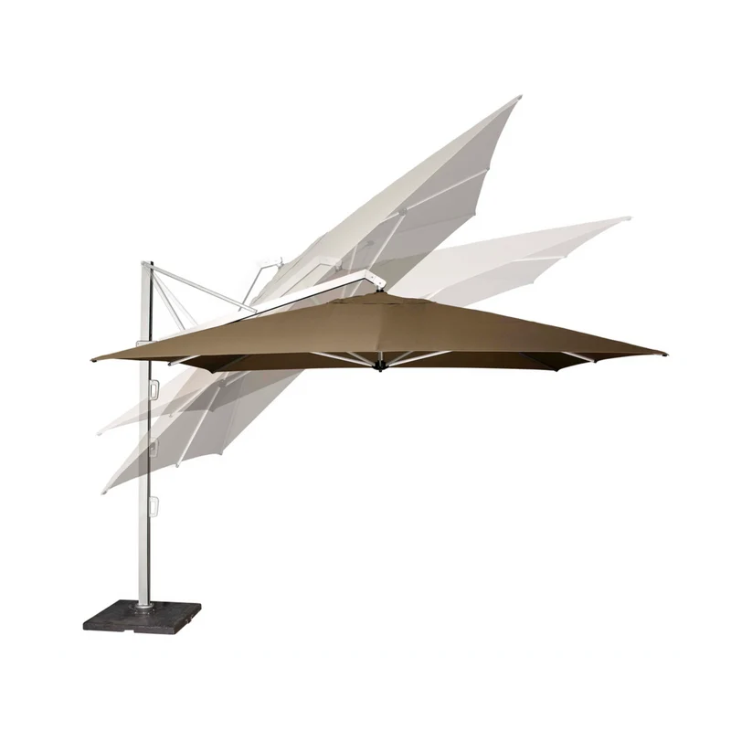 Platinum Sun & Shade zweefparasol Icon Premium 350x350 Havana.