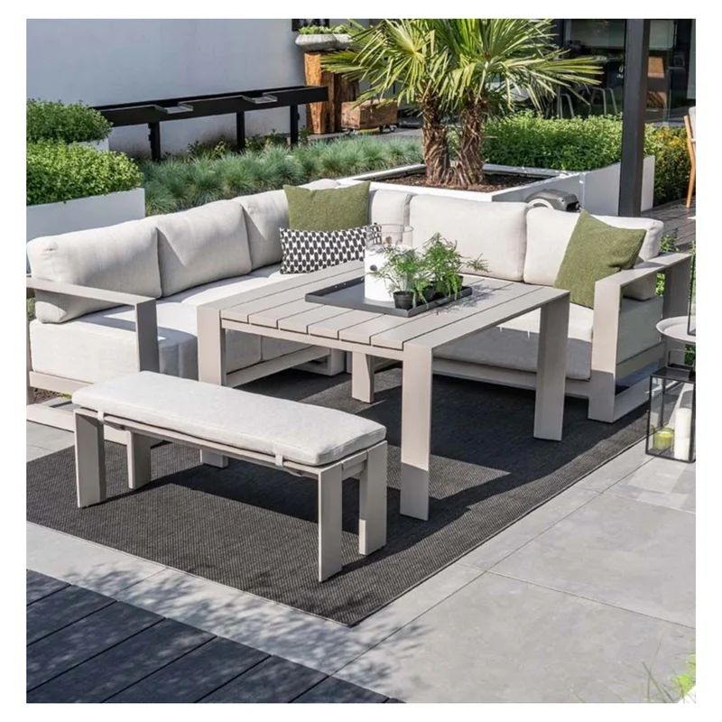 Levanto hoek loungeset - 3-delig - taupe - valley sand