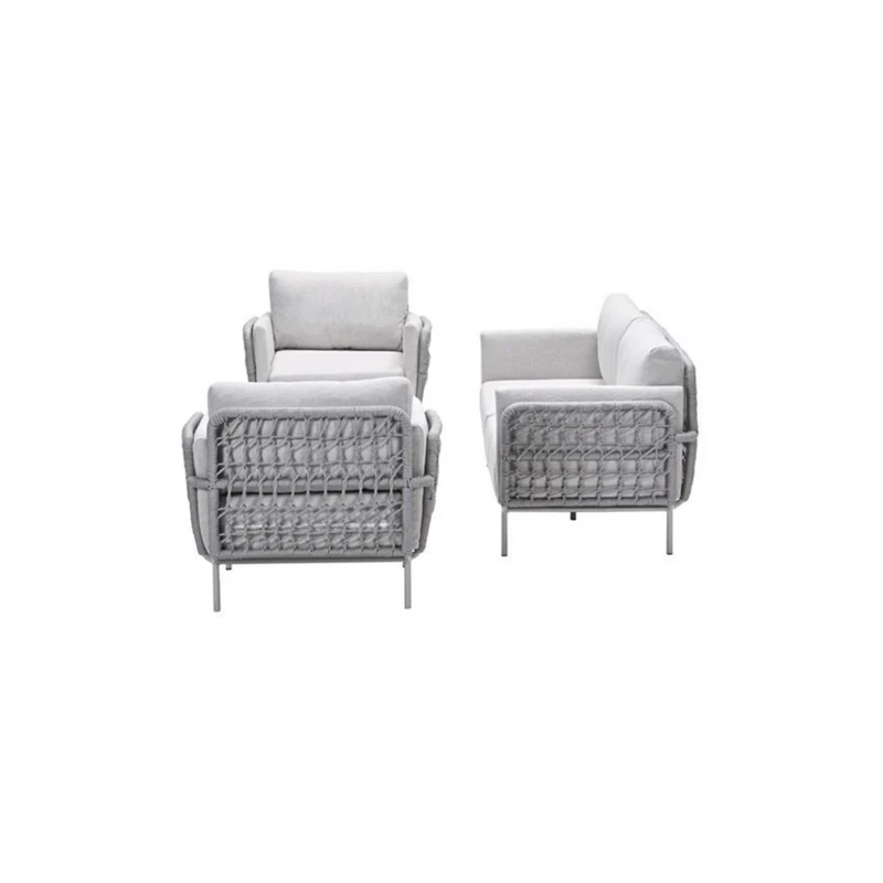 Cavallo stoel-bank loungeset - 5-delig - taupe - sand - valley sand - Centostone Sicilian grey