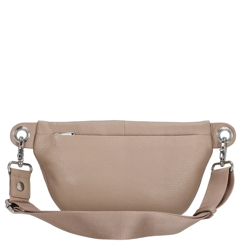 Mandarina Duck Mellow Leather Bum Bag - Gürteltasche 30 cm (warm taupe)
