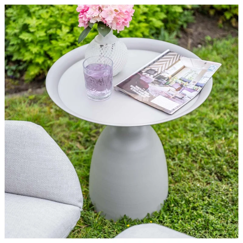 Mioala bijzettafel - diameter 50xH48 cm - taupe