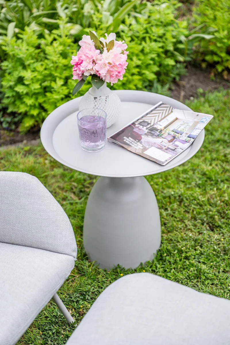 Mioala bijzettafel - diameter 50xH48 cm - taupe