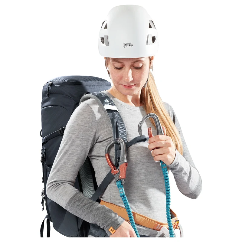 Deuter Trail 22 SL - Mochila de Escalada para Mujer 58 cm (color: raisin-caspia)