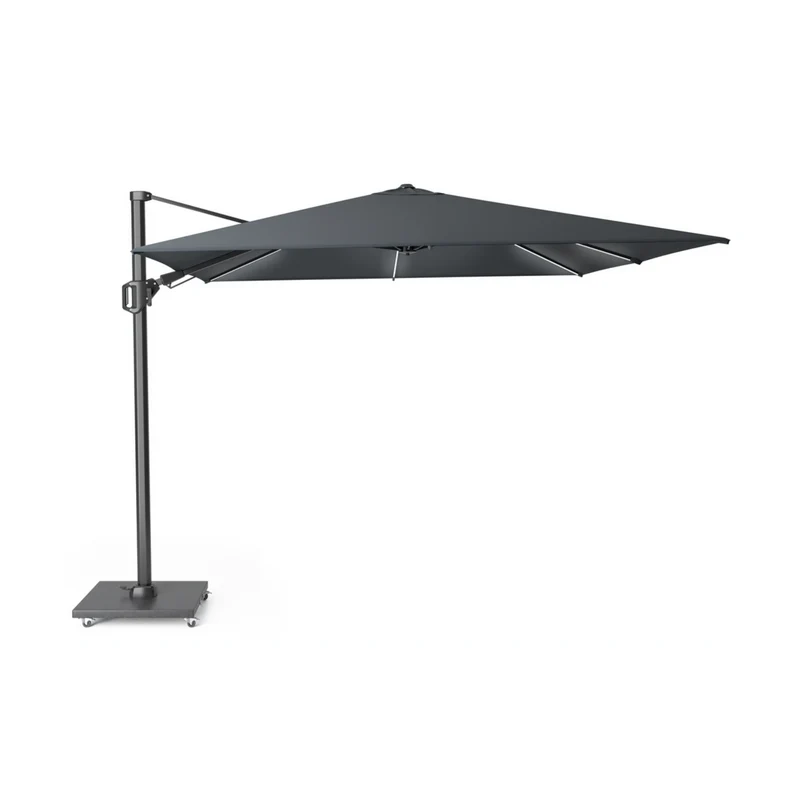 Platinum Sun & Shade zweefparasol Challenger T² Glow 300x300 antraciet