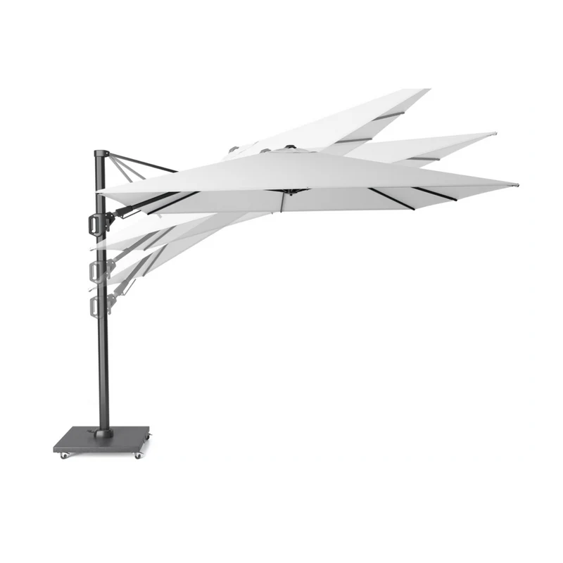 Platinum Sun & Shade zweefparasol Voyager T¹ 250x250 lichtgrijs.