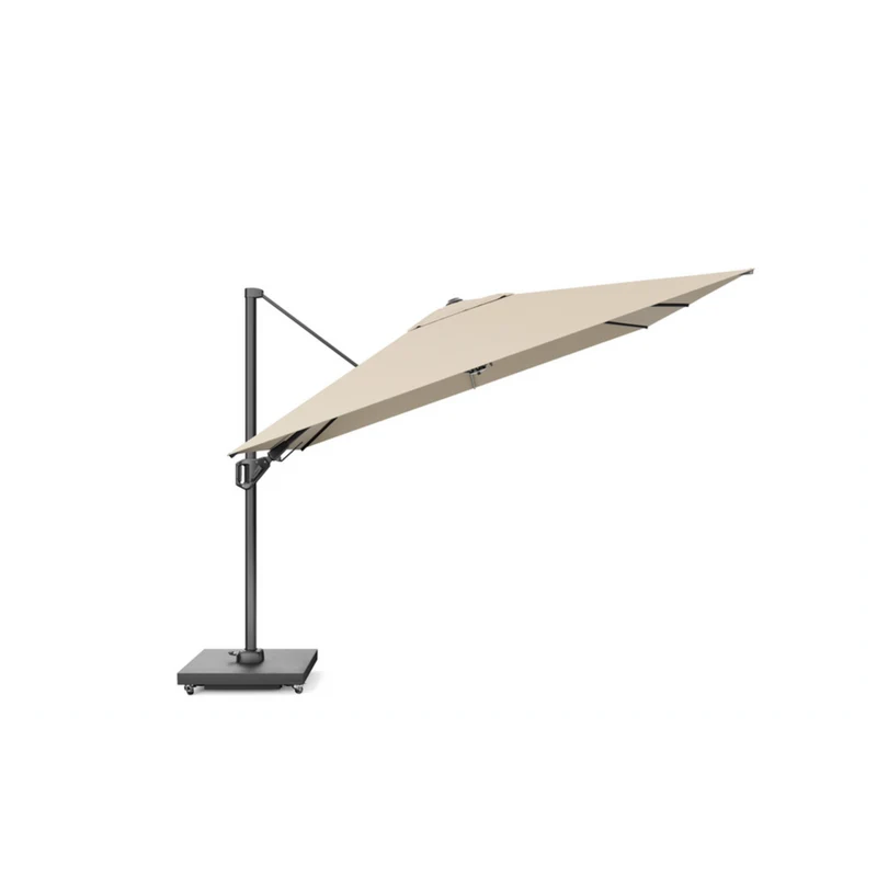 Platinum Sun & Shade zweefparasol Challenger T¹ premium 400x300 Champagne.