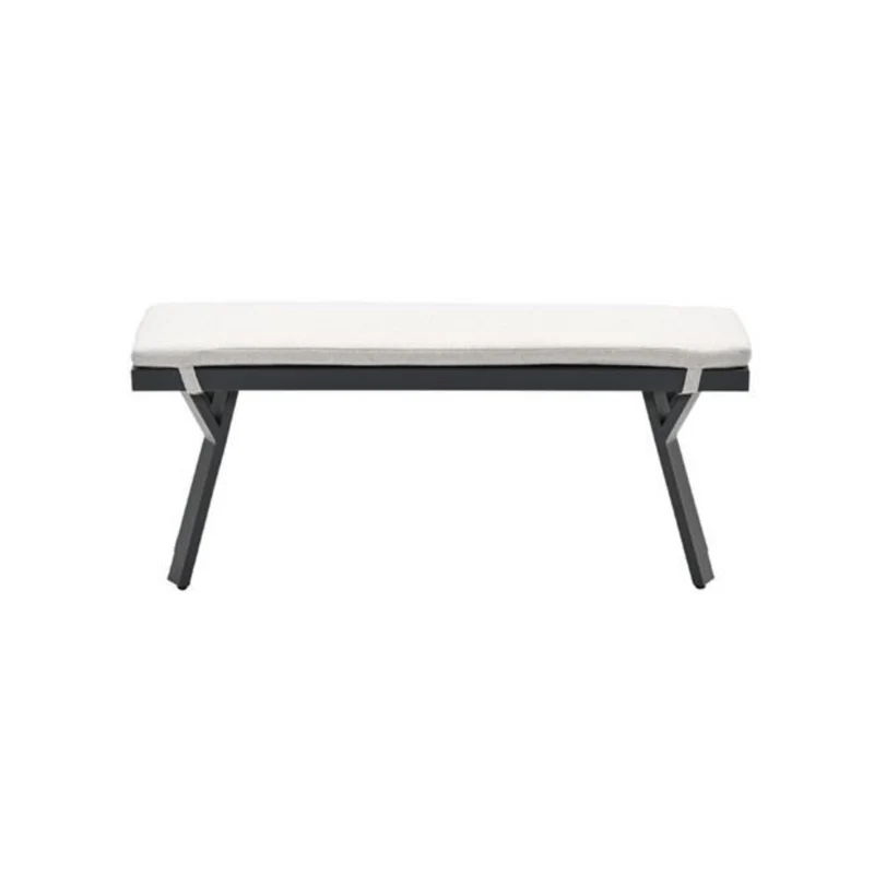 Garden impressions Sergio tuinbank 110 x 40 x H45 cm - Carbon black/desert sand