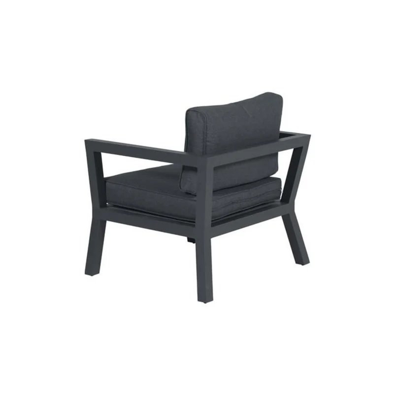 Colorado lounge tuinstoel - carbon black - reflex black