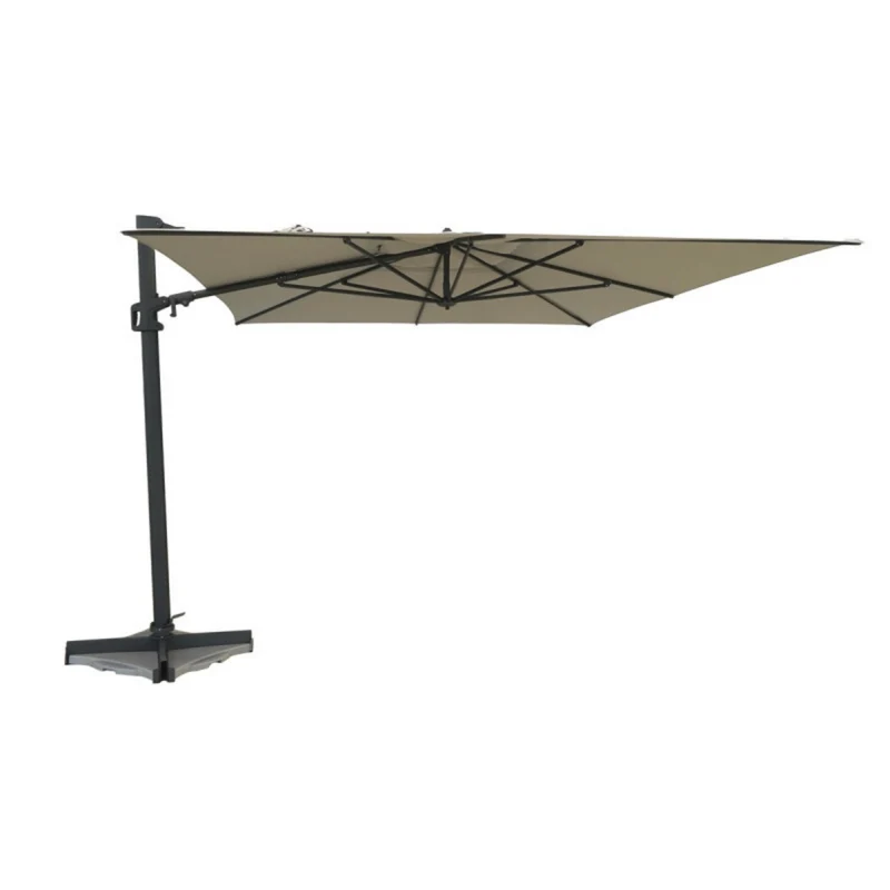 Madison zweefparasol Malta 300x400cm vierkant ecru