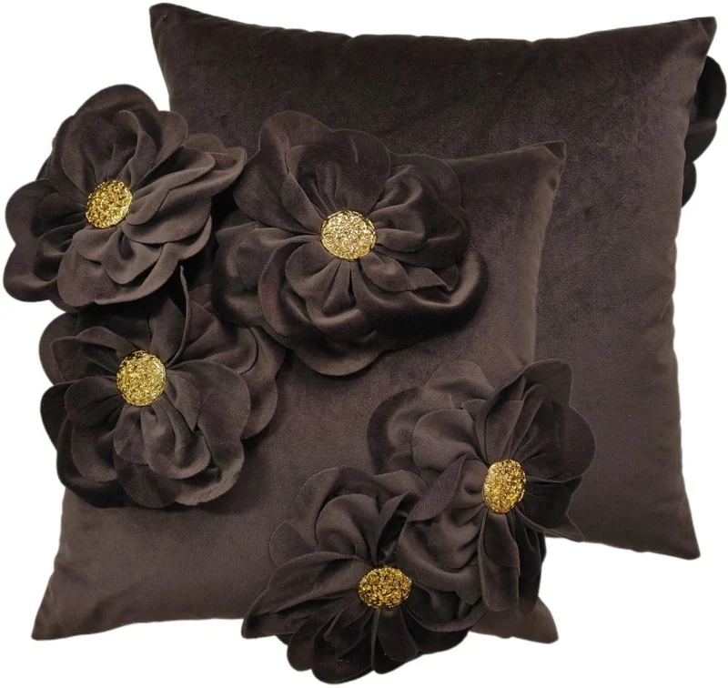 Paul Moneypenny Bloomingwonderful Choc Cushion