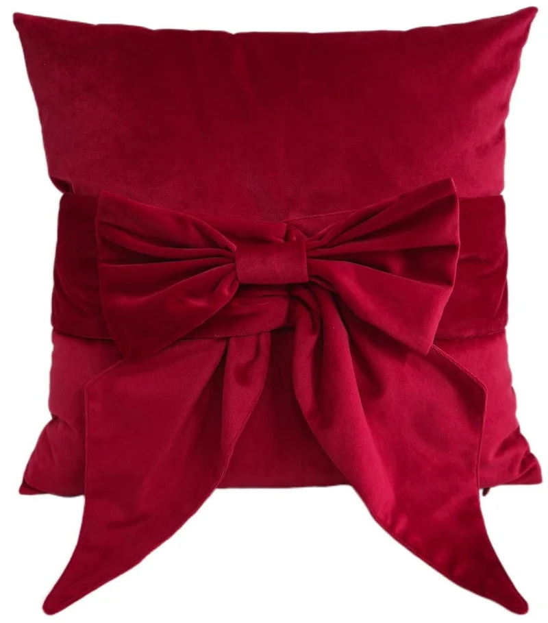 Paul Moneypenny Tiedup Scarlet Cushion
