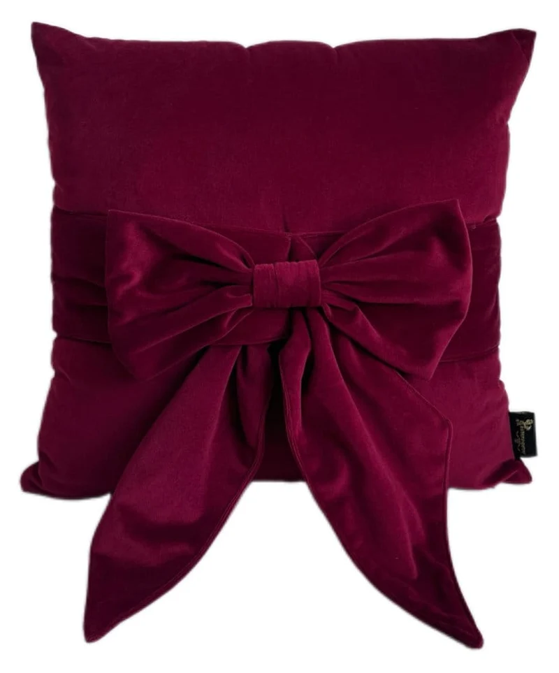 Paul Moneypenny Tiedup Scarlet Cushion