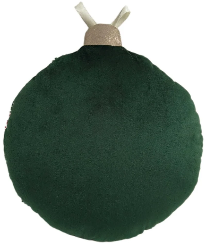 Paul Moneypenny Round Festiveballs Cushion