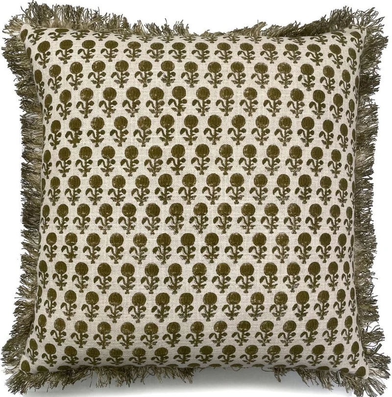 Malini Navari Olive Cushion