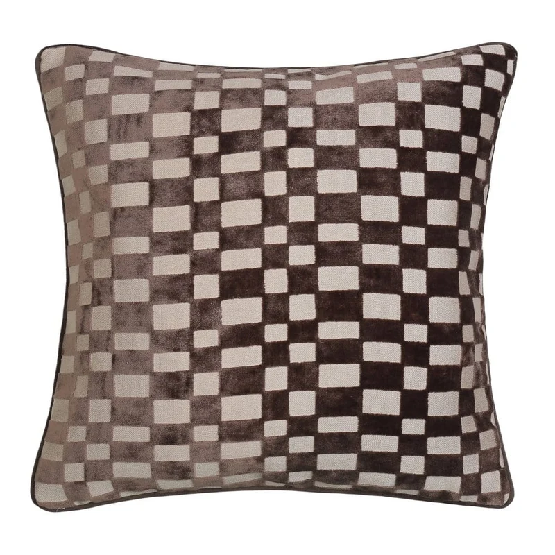 Paul Moneypenny Large Modblock Chocolate Cushion