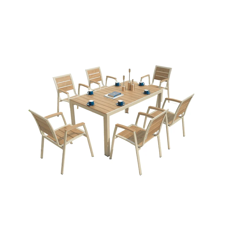 Boender Outdoor Domino Dining tuinset 6 personen 150cm