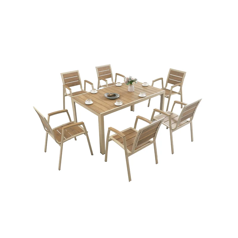 Boender Outdoor Domino Dining tuinset 6 personen 150cm