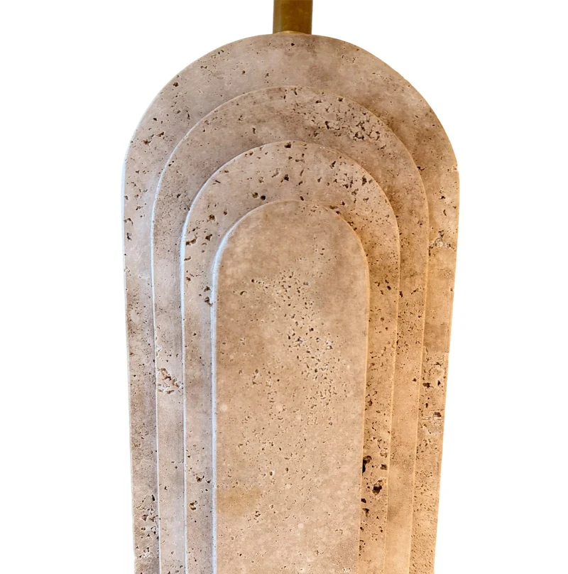Ishtar Gate Travertine Table Lamp