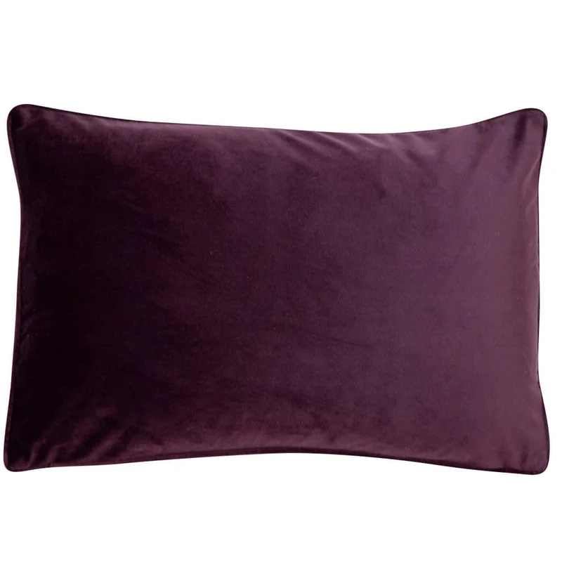 Malini Luxe Rectangle Aubergine Cushion