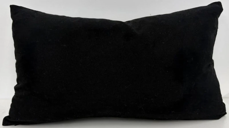 Malini Daker Rectangle Black Cushion