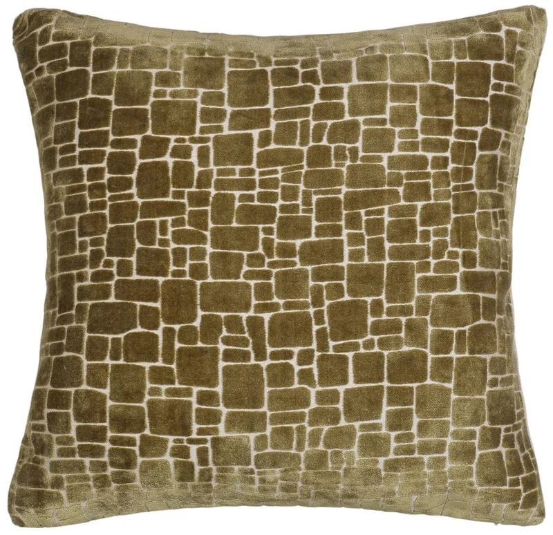 Malini Large Bergen Olive Cushion