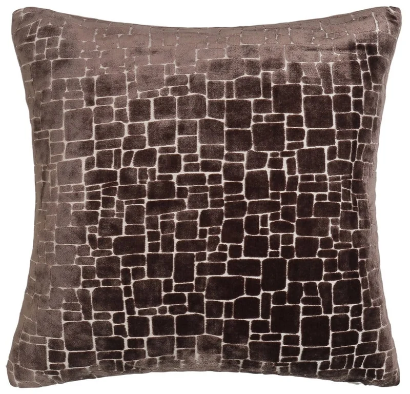 Malini Large Bergen Choc Cushion