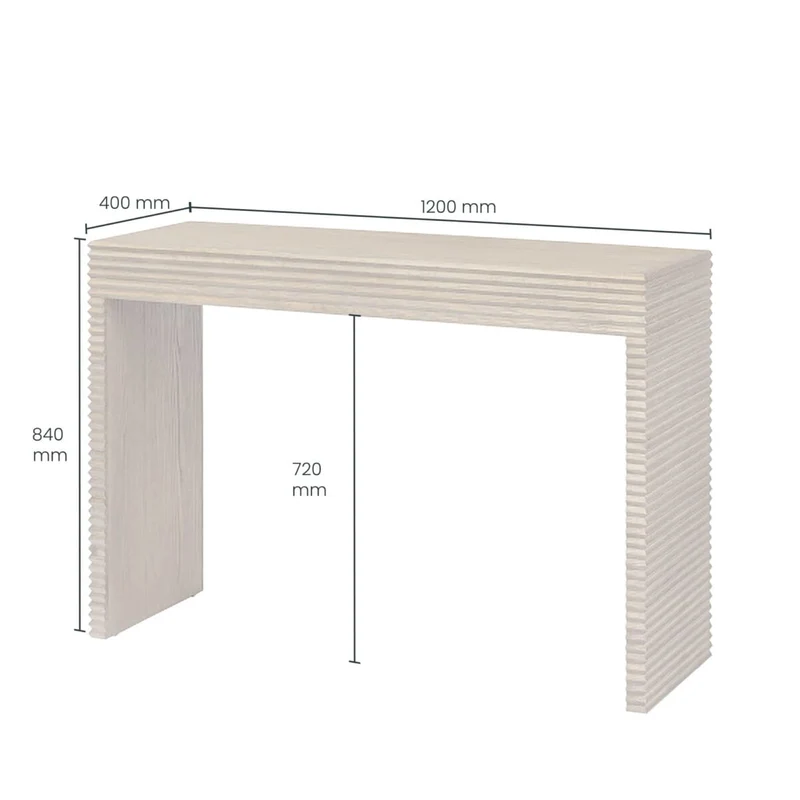 Wickham Console Table | Oak | Ribbed