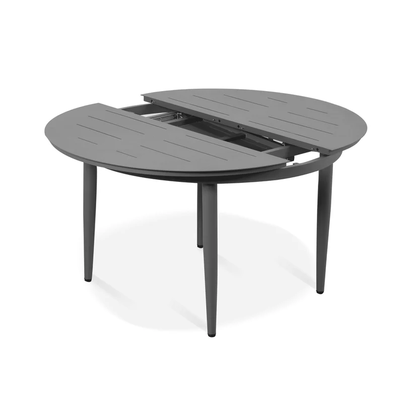 Boender Outdoor dining tuinset 4 personen aluminium met kussens antraciet