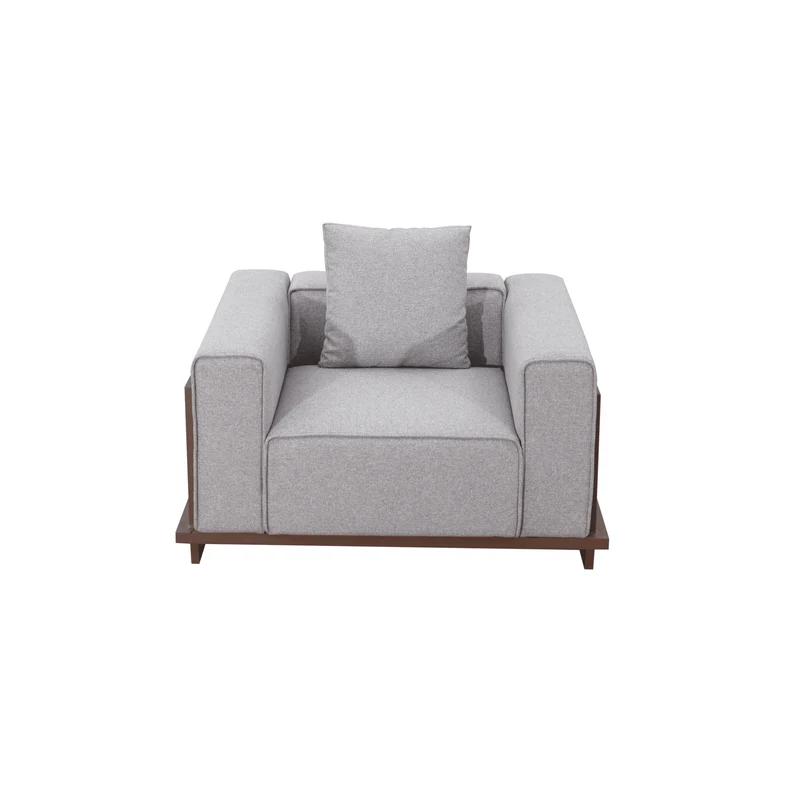Boender Outdoor hoek loungeset all-weather aluminium 7-delig grijs