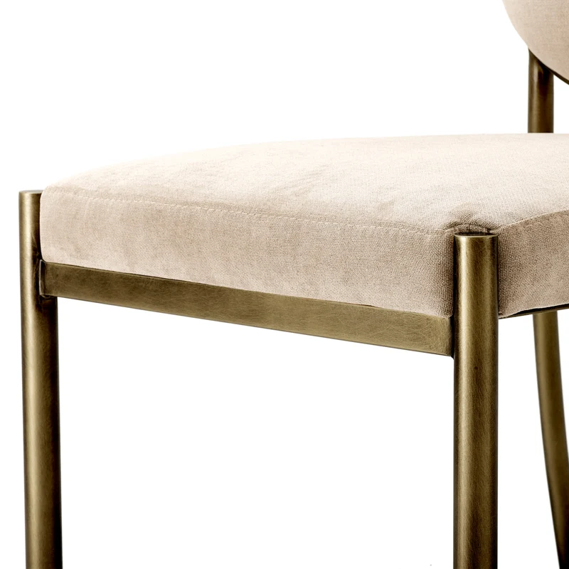 Dining Chair Scribe - Greige Velvet